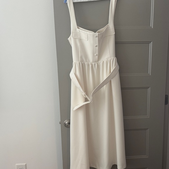 ladies strappy dresses Women's Carbon38 Strappy Dress In Melt - White main image 0